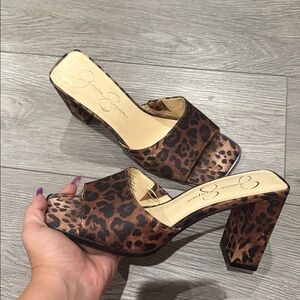 Jessica Simpson Leopard Print Women's Shoes Size 8